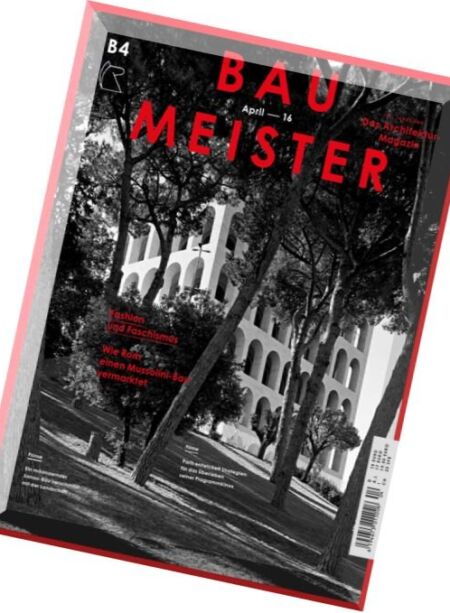 Baumeister – April 2016 Cover