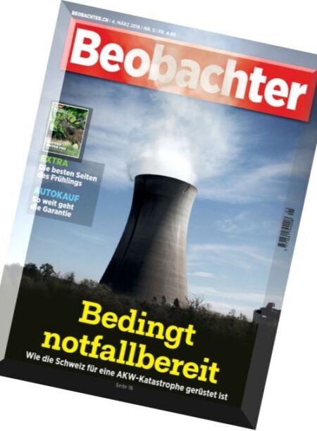 Beobachter – 4 Marz 2016 Cover