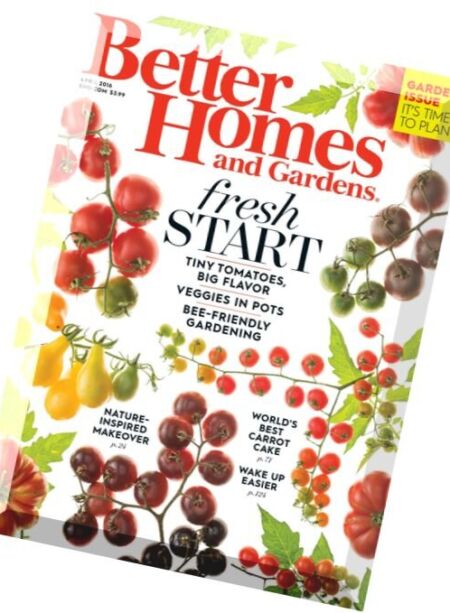 Better Homes and Gardens USA – April 2016 Cover