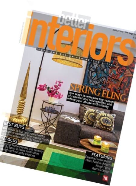 Better Interiors – March 2016 Cover