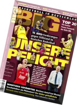 BIG – Basketball in Deutschland – Marz 2016