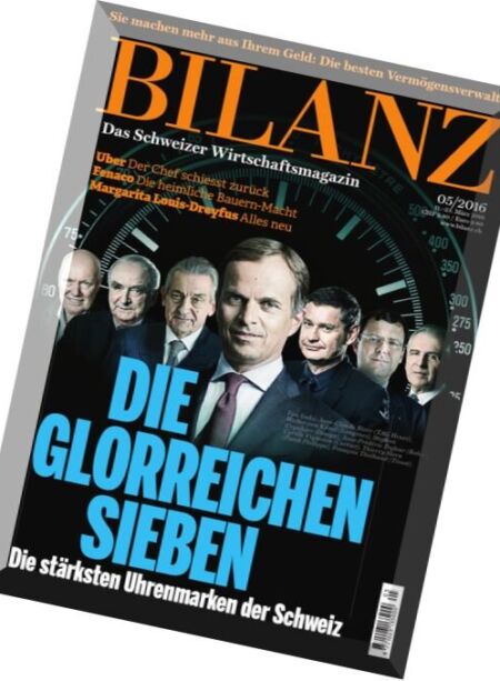 Bilanz – 11 Marz 2016 Cover