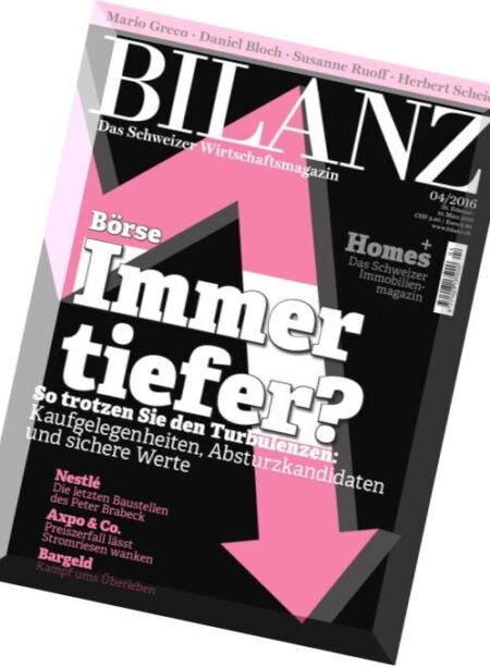 Bilanz – 26 Februar 2016 Cover