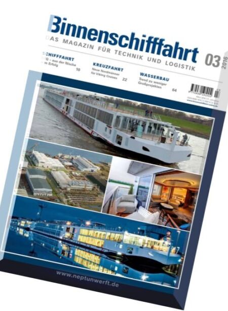 Binnenschifffahrt – Marz 2016 Cover