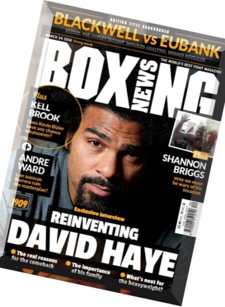Boxing News UK – 24 March 2016 Cover