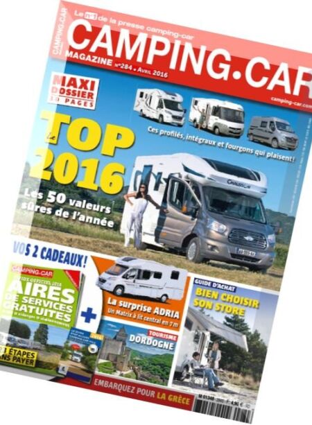 Camping-car – Avril 2016 Cover
