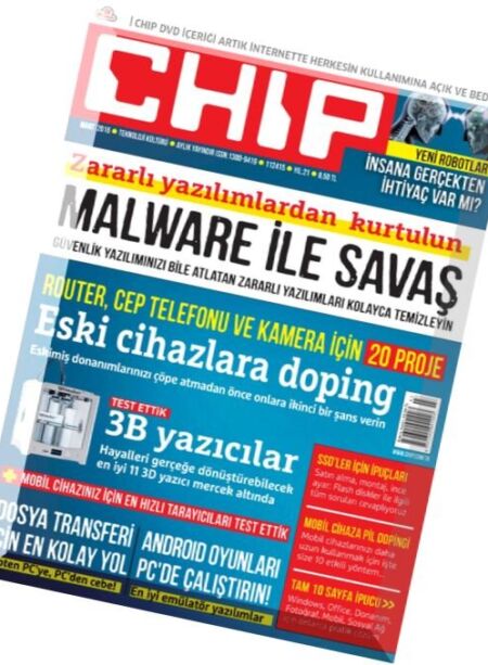 Chip Turkey – Mart 2016 Cover