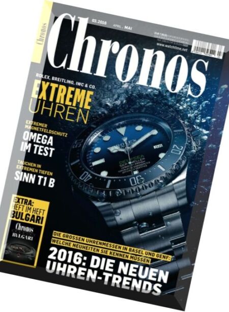 Chronos Uhrenmagazin – April-Mai 2016 Cover
