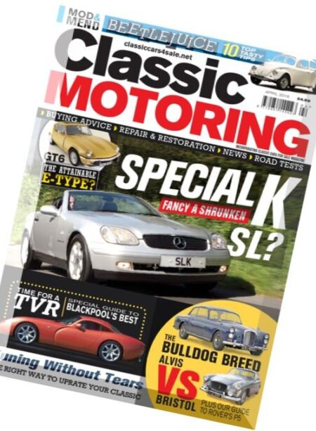 Classic Motoring – April 2016 Cover