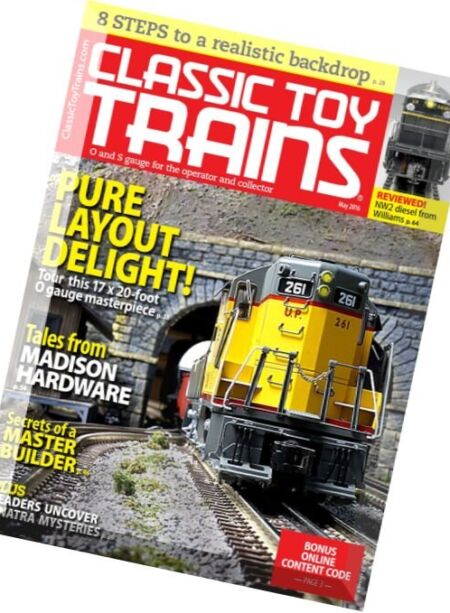 Classic Toy Trains – May 2016 Cover