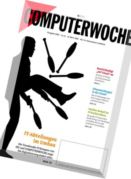 Computerwoche – N 11, 14 Marz 2016 Cover