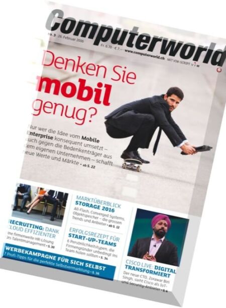 Computerworld – 26 Februar 2016 Cover