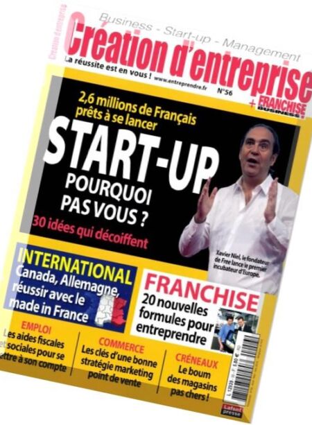 Creation d’Entreprise – Avril-Juin 2016 Cover