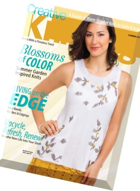 Creative Knitting – Summer 2016 Cover