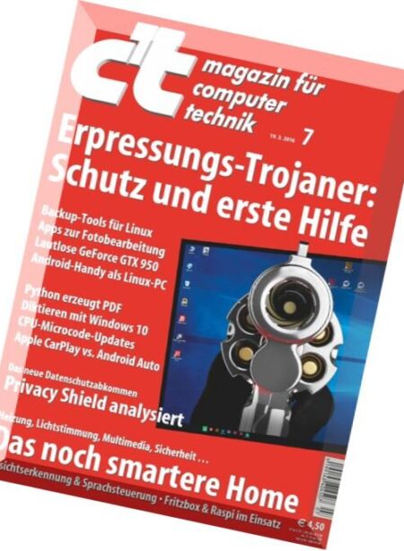 c’t Magazin – N 07, 19 Marz 2016 Cover