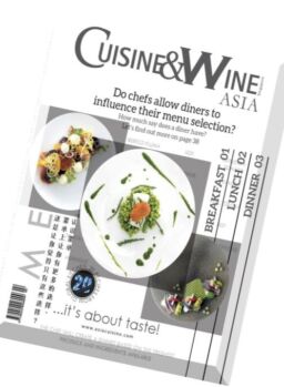 Cuisine & Wine Asia – March-April 2016