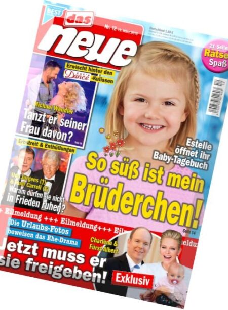 das neue – 19 Marz 2016 Cover