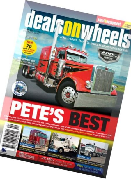 Deals On Wheels Australia – Issue 400 Cover