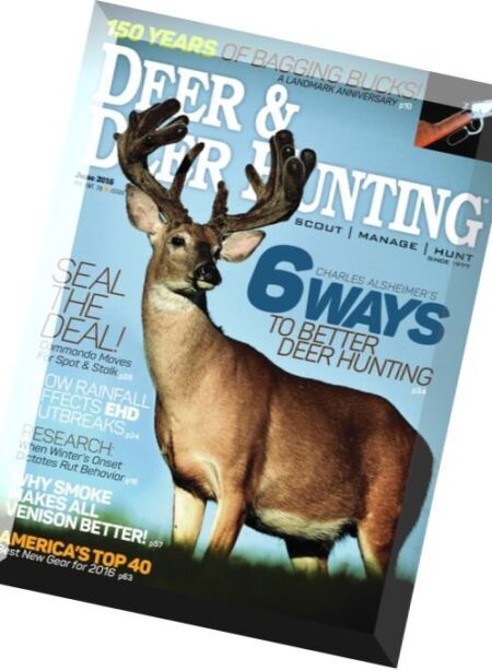 Deer & Deer Hunting – June 2016 Cover