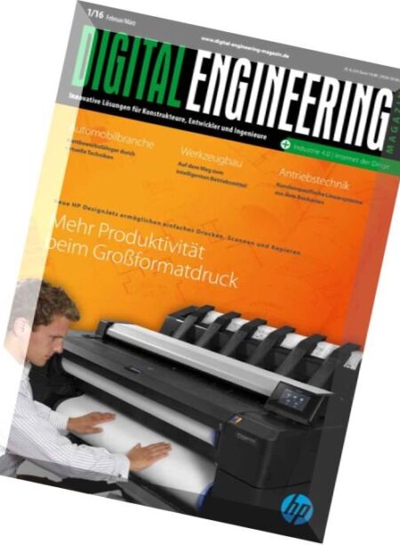 Digital Engineering – Februar-Marz 2016 Cover