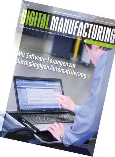Digital Manufacturing – Nr.1, 2016 Cover