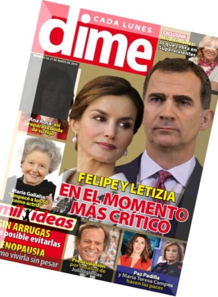 Dime – 21 Marzo 2016 Cover
