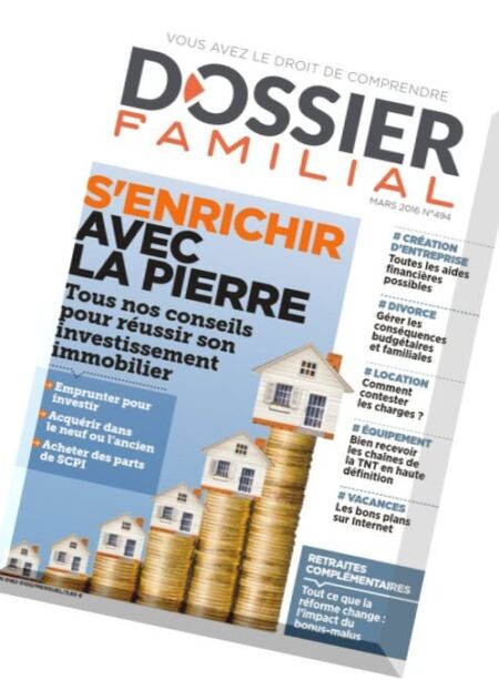 Dossier Familial – Mars 2016 Cover
