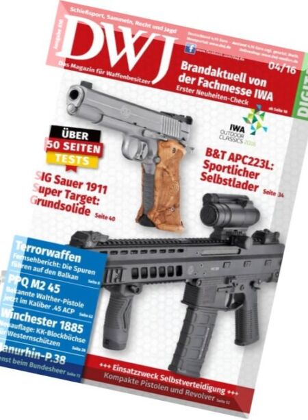 DWJ – April 2016 Cover