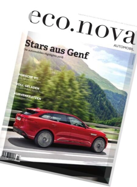 eco.nova – Spezial Auto 2016 Cover