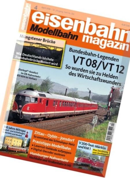 Eisenbahn Magazin – April 2016 Cover
