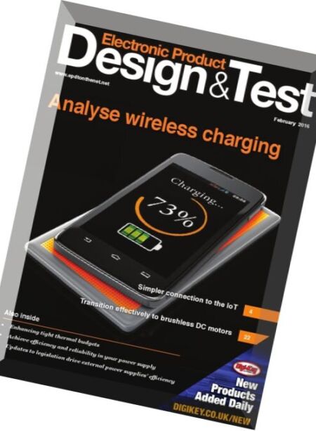Electronic Product Design & Test – February 2016 Cover