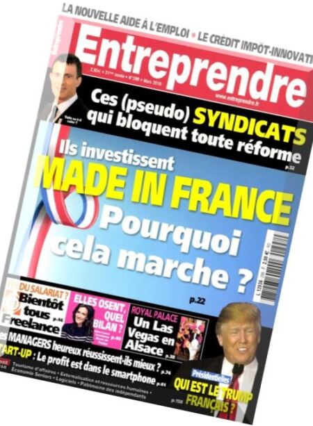 Entreprendre – Mars 2016 Cover