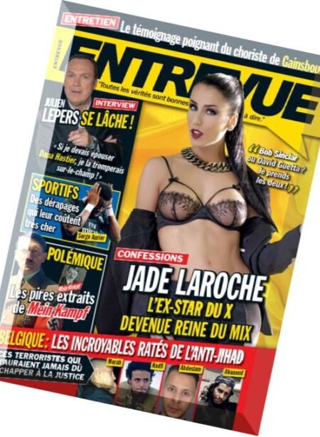 Entrevue – Mars 2016 Cover