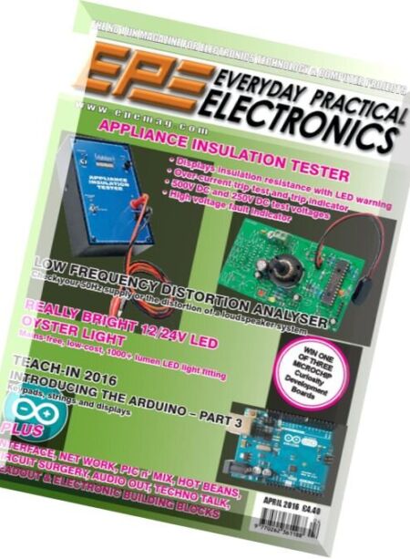 Everyday Practical Electronics – April 2016 Cover