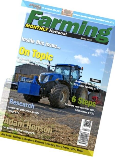 Farming Monthly National – March 2016 Cover