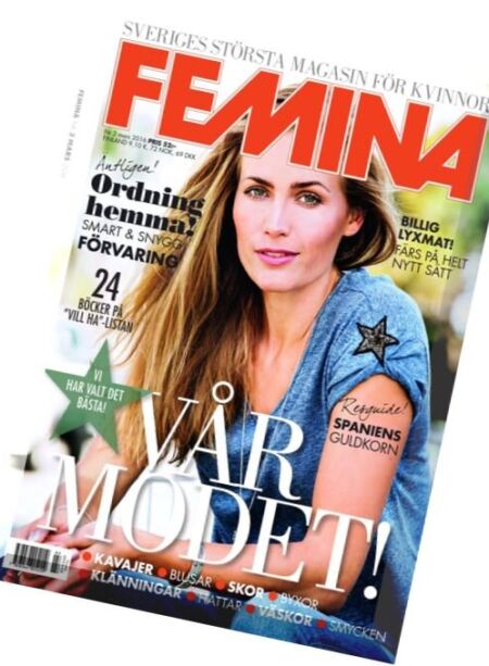 Femina Sweden – Mars 2016 Cover