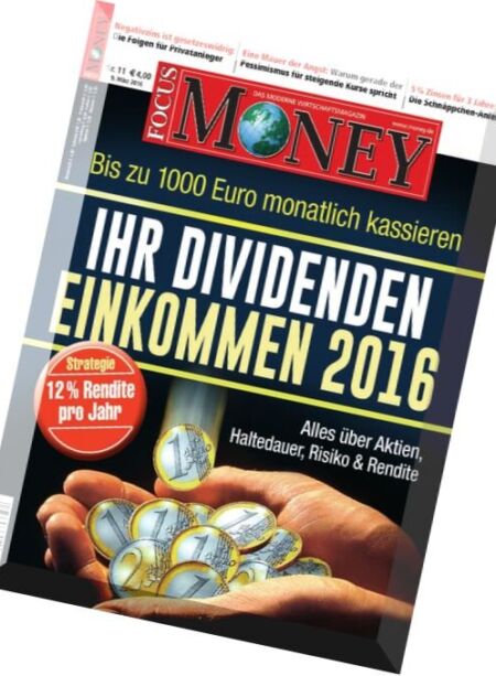 Focus Money – 9 Marz 2016 Cover