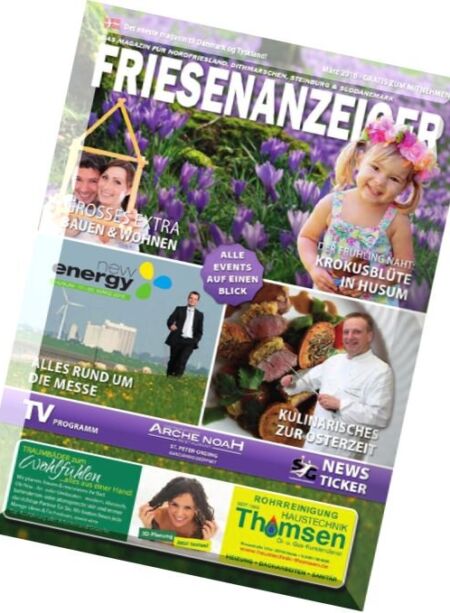 Friesenanzeiger – Marz 2016 Cover