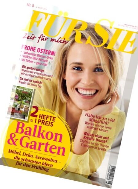 Fur Sie Frauenmagazin – N 08, 14 Marz 2016 Cover