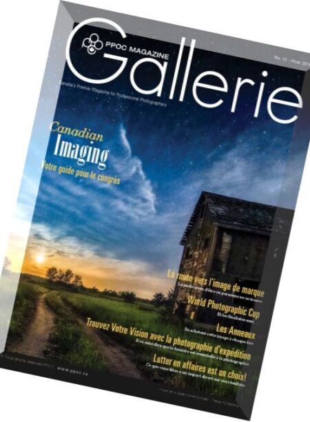 Gallerie – French Version, Winter 2016 Cover