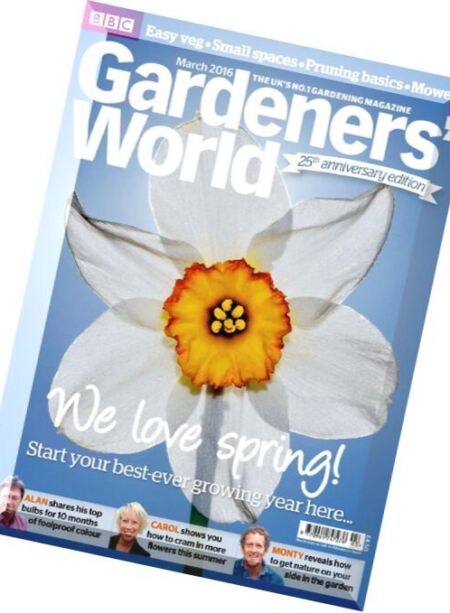 Gardeners’ World – March 2016 Cover