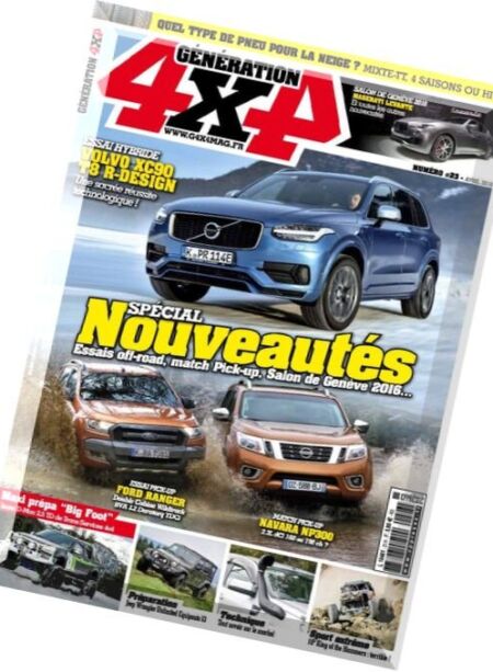Generation 4×4 – Avril 2016 Cover