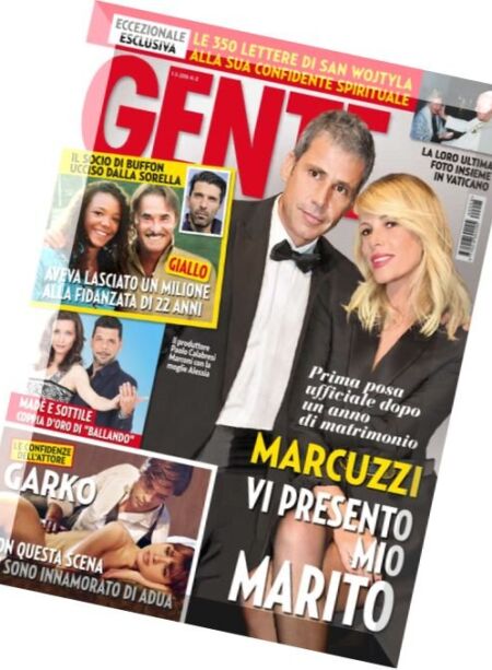 Gente Italia – 1 Marzo 2016 Cover