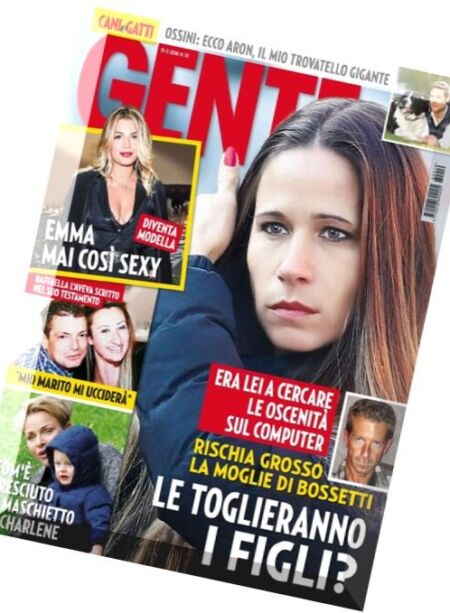 Gente Italia – 15 Marzo 2016 Cover