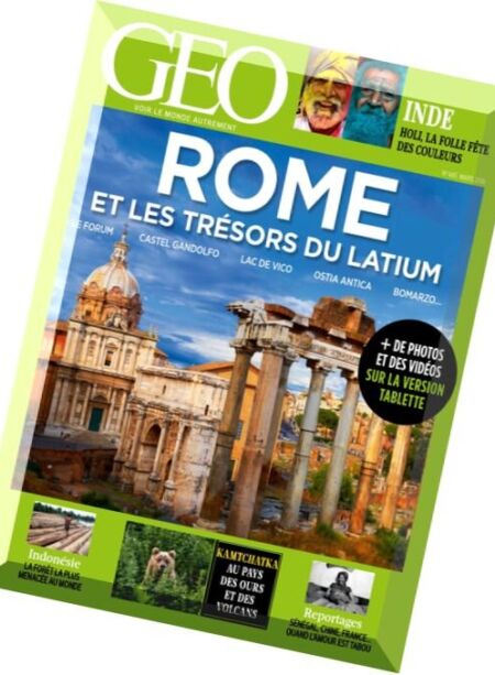 Geo France – Mars 2016 Cover
