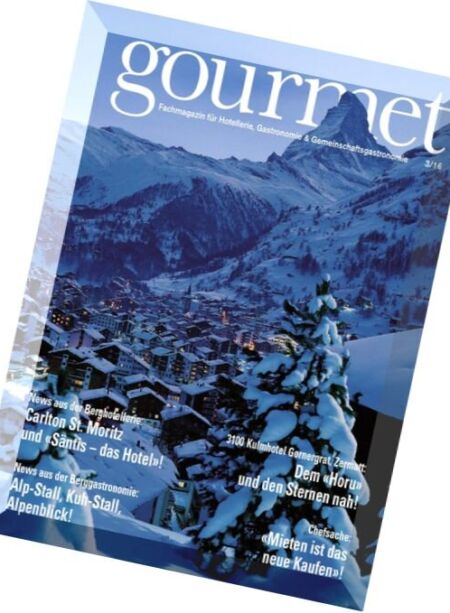 Gourmet – Marz 2016 Cover