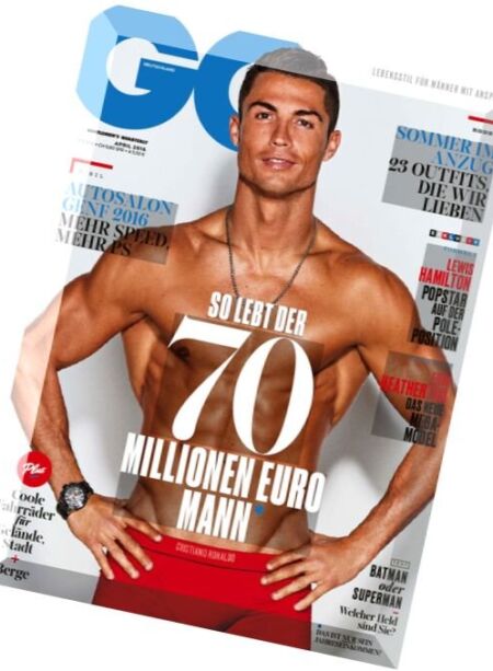 GQ Magazin – April 2016 Cover