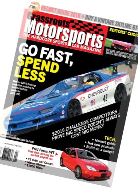 Grassroots Motorsports – April 2016 Cover