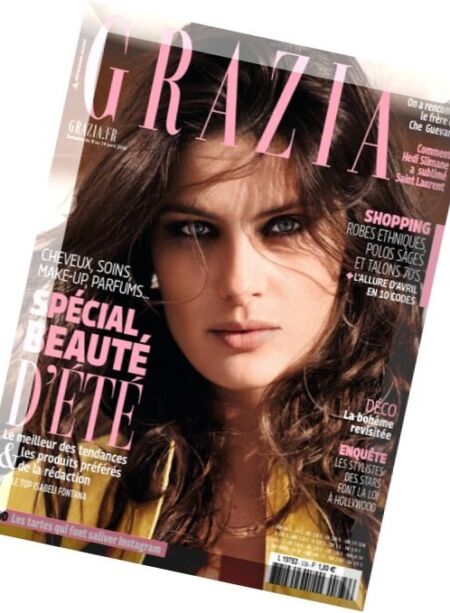 Grazia France – 8 au 14 Avril 2016 Cover