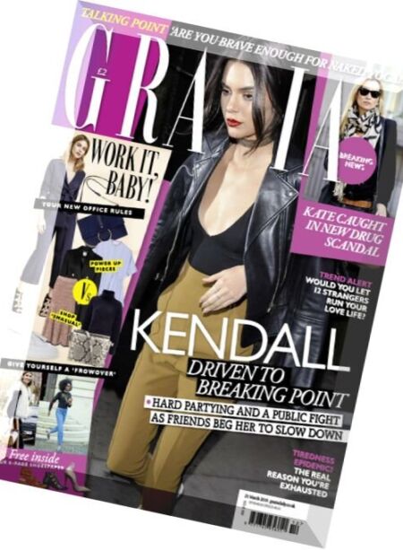 Grazia UK – 21 March 2016 Cover